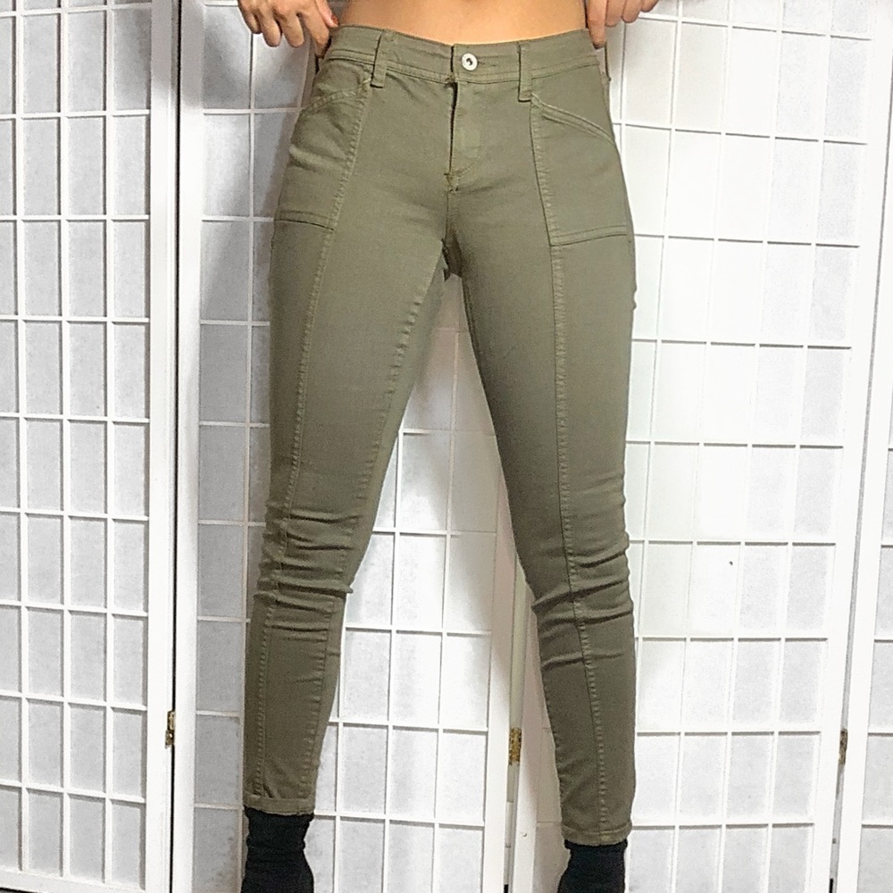 Olive Green Jean skinny jeans